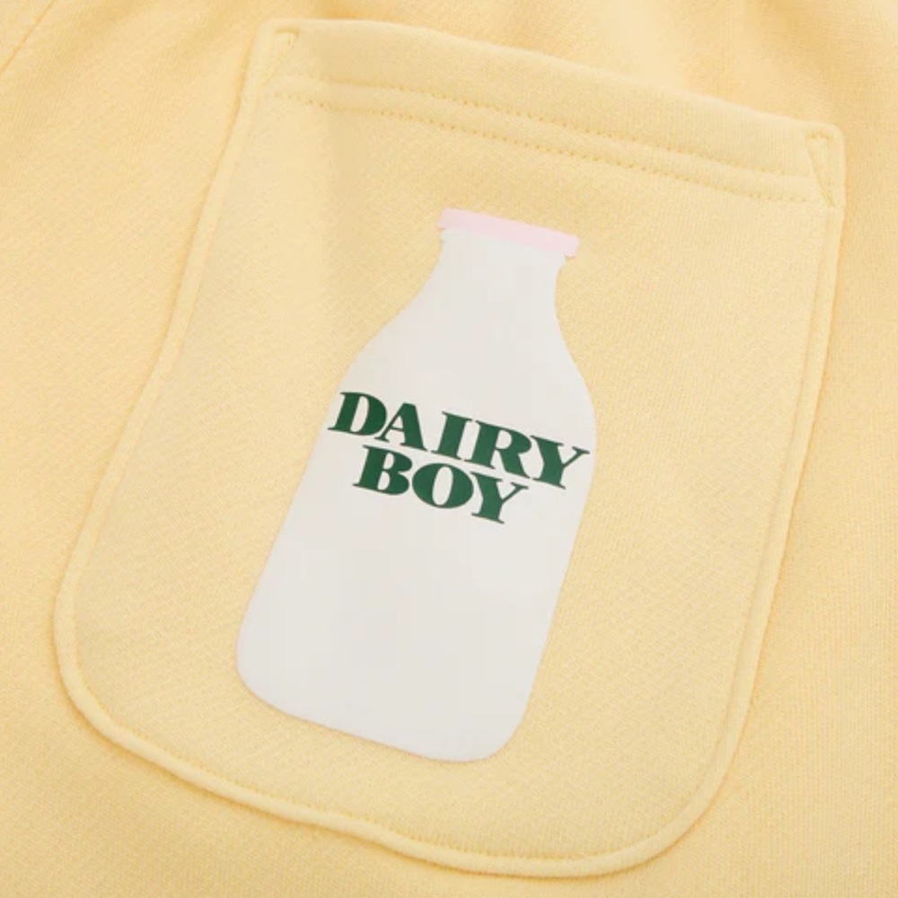 🔥LAST ONE🔥 NWT Dairy Boy Milk Bottle sweatpants in Yellow - Picture 11 of 16